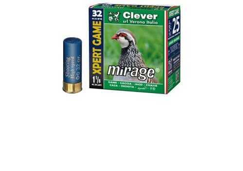 12 Gauge 2-3/4" Lead #8  1-1/8 oz 25 Rounds Clever Shotgun Ammunition