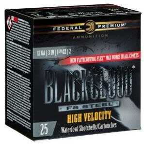 12 Gauge 3" Steel #2  1-1/8 oz 25 Rounds Federal Shotgun Ammunition
