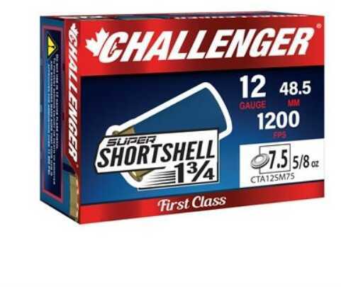 12 Gauge 2" Steel 7-1/2  3/4 oz 20 Rounds Challenger Shotgun Ammunition