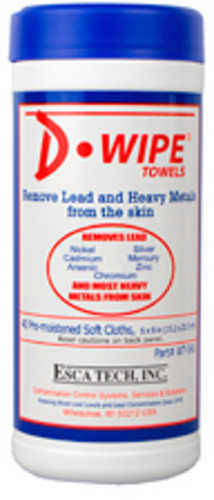 D-Lead 6"x7.5" Towels Disposable Wipes Pop Up Canister 40 per 12 Canisters Case Generously Saturated