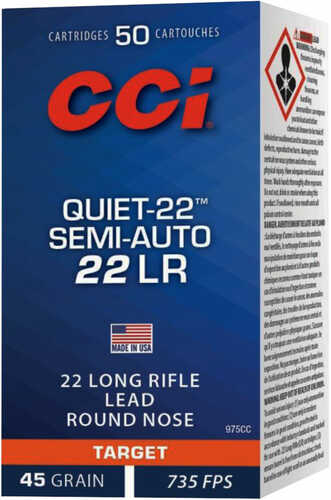 22 Long Rifle 40 Grain Lead 50 Rounds CCI Ammunition