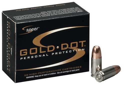 45 ACP 230 Grain Hollow Point Short Barrel 20 Rounds Speer Ammunition