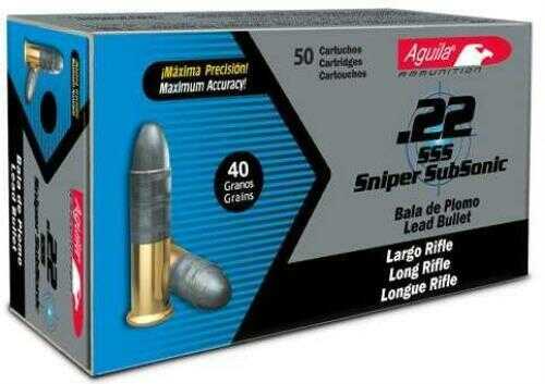 22 Long Rifle 40 Grain Hollow Point 50 Rounds Aguila Ammunition