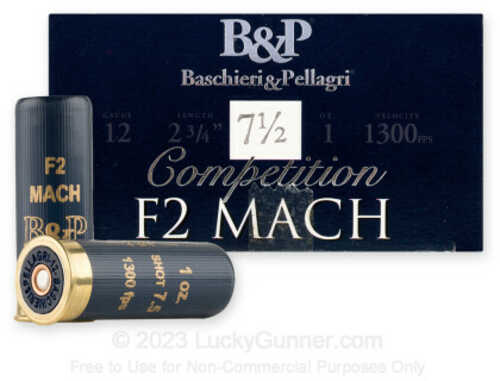 Baschieri & Pellagri  12 Gauge 2-3/4'' 1oz #7.5 Steel 250/case
