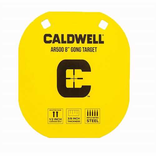 Caldwell Gong Target Yellow AR500 Steel