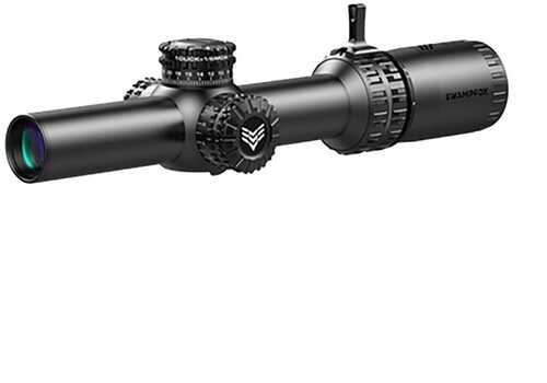 Swampfox Arrowhead LPVO Series Rifle Scope 1-6x24 SFP 30mm Guerilla Dot MOA IR - Black