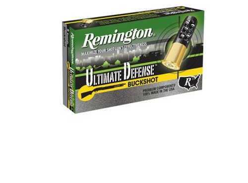 12 Gauge 2-3/4" Lead 00 Buck  8 Pellet 5 Rounds Remington Shotgun Ammunition