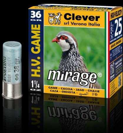 12 Gauge 2-3/4" Lead #4  1-1/4 oz 250 Rounds Clever Shotgun Ammunition