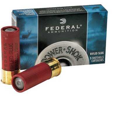 12 Gauge 2-3/4" Slug oz 5 Rounds Federal Shotgun Ammunition