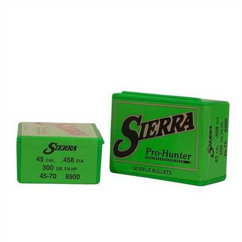 Sierra 45 Caliber 45-70 HPFN .458" 300 Grains 50/Box Bullets