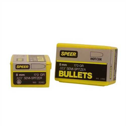 Speer Bullet 8MM 170 Grains SP Semi Spitzer .323" 100/B