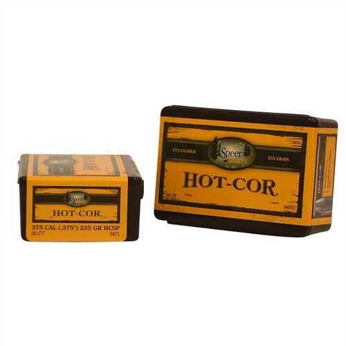 Speer Bullets 2471 Hot-Cor 375 Caliber .375 235 GR Semi-Spitzer Soft Point 50 Box