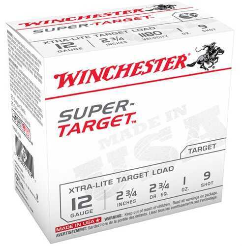 12 Gauge 2-3/4" Lead #9  1 oz 25 Rounds Winchester Shotgun Ammunition