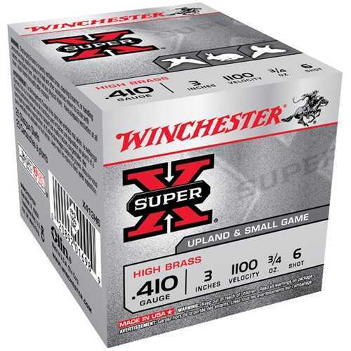410 Gauge 3" Lead #6  3/4 oz 25 Rounds Winchester Shotgun Ammunition