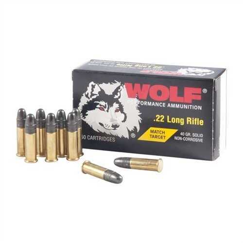 22 Long Rifle 40 Grain Lead 50 Rounds Wolf Ammunition