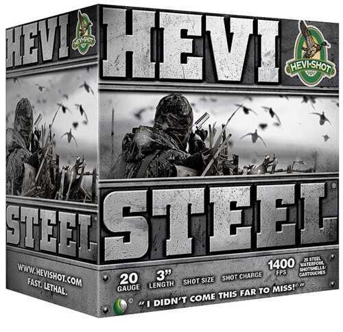 20 Gauge 3" Steel #1  7/8 oz 25 Rounds Hevi-Shot Shotgun Ammunition