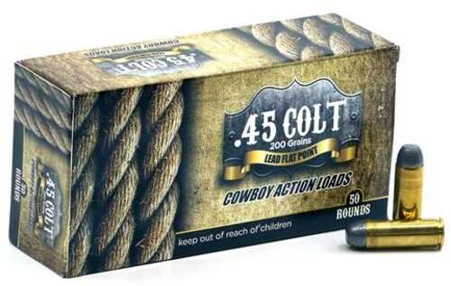 American Cowboy Handgun Ammunition .45 Colt 200Gr LFN 636 Fps 50/ct