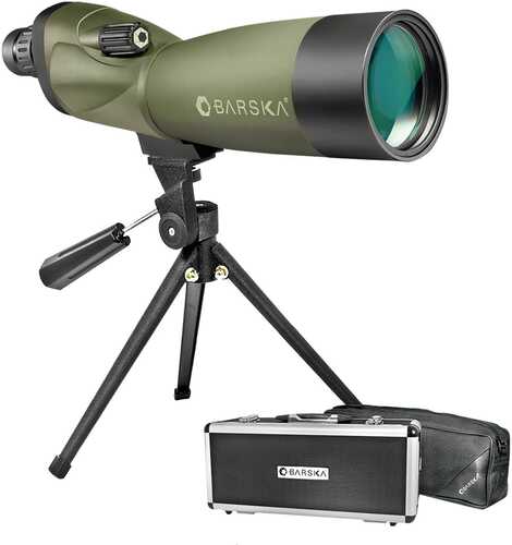 Barska Blackhawk Wp Spotting Scope Tripod Soft & Hard Case - 20-60x60mm Matte