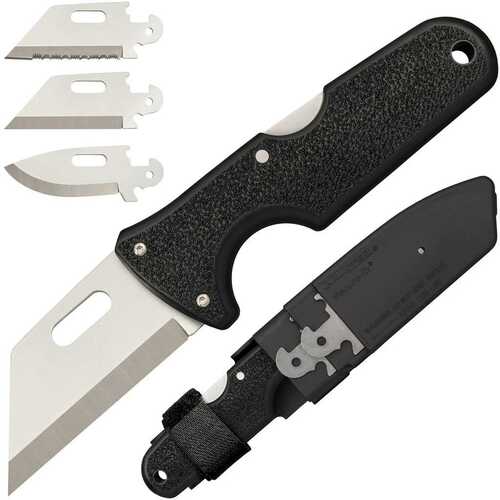 Cold Steel Click-N-Cut Exchangeable Blade Knife Black BDS - 2-1/2" Satin
