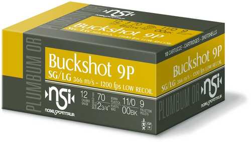 NSI LE 12GA 23/4 OOBK 9PEL LOW REC