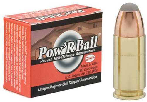 Glaser PowRBall Handgun Ammunition  9mm Luger (+P) 100 Gr JHP 1475 Fps 20/Box