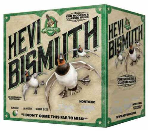 HEVI-Shot HEVI-Bismuth Shotshells 12Ga 2-3/4" 1-1/4Oz 1450 Fps #6 25/ct