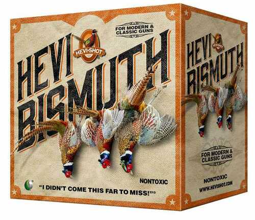 HEVI-Shot HEVI-Bismuth Upland Shotshells 12Ga 2-3/4" 1-1/4Oz 1400 Fps #5 25/ct