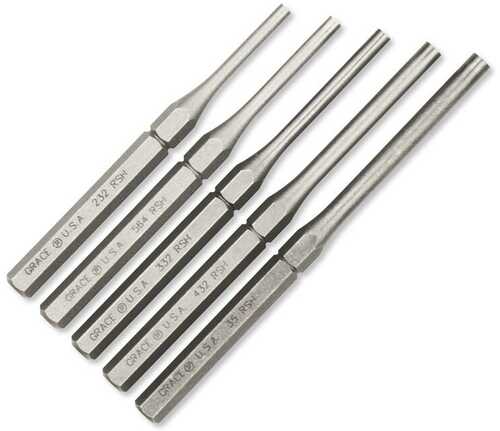 Pro Ears Grace USA Roll Pin Holder Punch Set 5/ct
