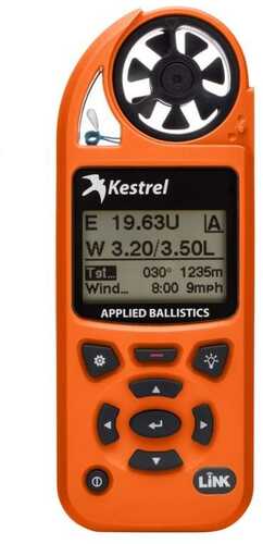 Kestrel 5700 Elite Weather Meter w/ Applied Ballistics & Link Blaze Orange