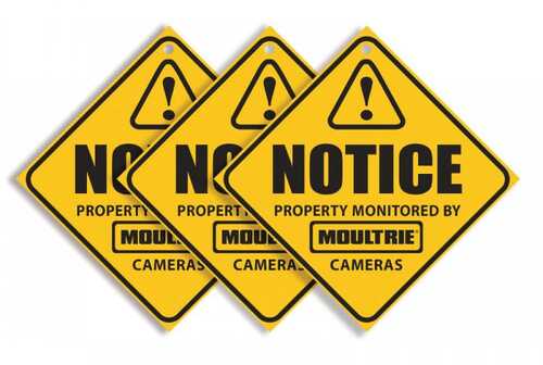 Moultrie Trail Camera Surveillance Signs (3-Pack)