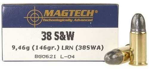 Magtech Handgun Ammunition .38 S&W 146 Gr LRN 686 Fps 50/Box