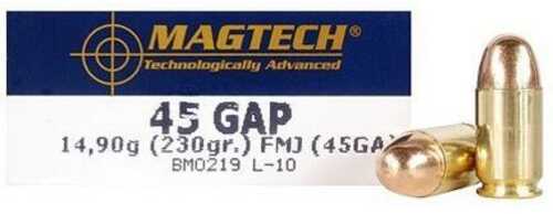 Magtech Handgun Ammunition .45 Gap 230 Gr FMJ 837 Fps 50/Box