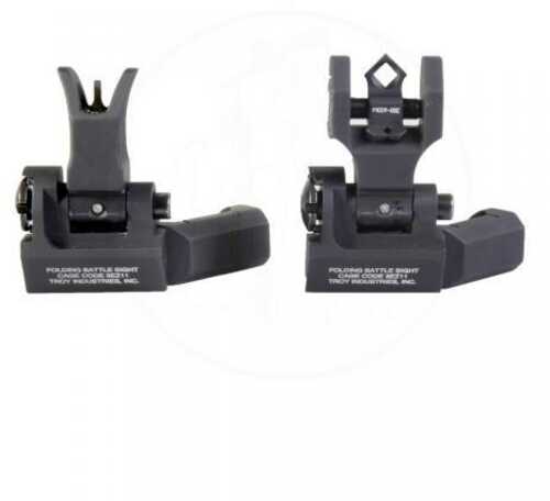 Troy 45-Degree OffSet Sight Set - SSIG-45S-MDBT-00 - M4 Front & Dioptic Rear - Black