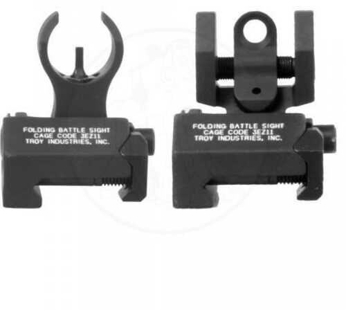 Troy Micro Set Sights For H&K Front & Round Rear - Black