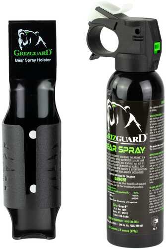 Griz Guard Bear Spray With Holster 7.9 Oz Shrink Wrap Retail Packaging
