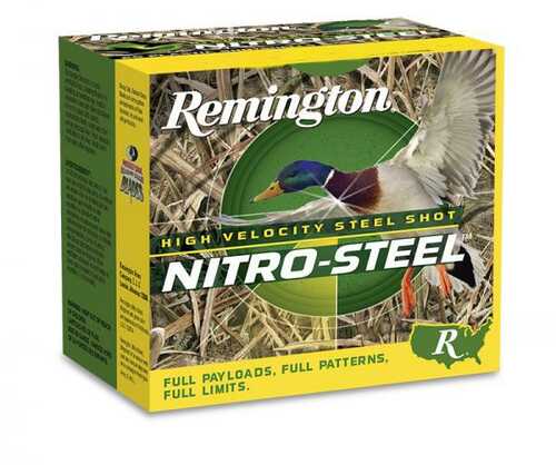 Remington Nitro-Steel High-Velocity Shotshells 12Ga 3" 1-3/8 Oz 1300 Fps #2 25/ct