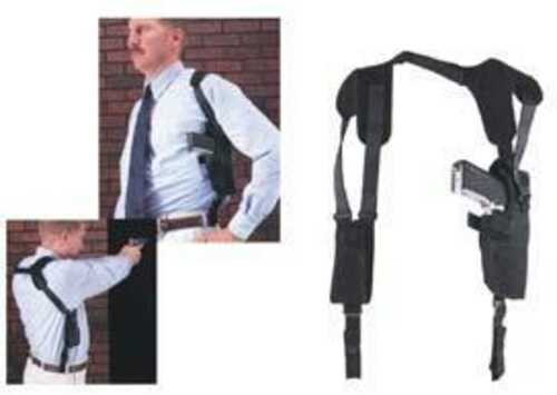 Uncle Mikes Pro-Pak Vertical Shoulder Holsters Black - Fits 3.75-4.5" Large Autos