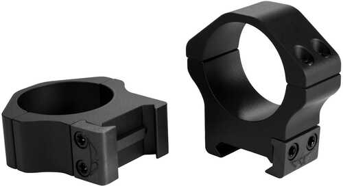 Warne 2-Piece Maxima Horizontal Fixed Scope Rings 30mm Pa Medium - Matte Black