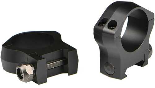 Warne 2-Piece Picatinny Style Mountain Tech Scope Rings 1" High - Matte