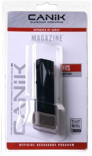 Canik Mete Mc9 Handgun Magazine With Grip Extension Fde 9mm Luger 15/rd