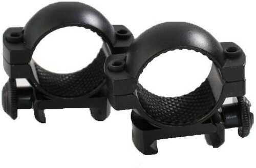 Traditions Aluminum Scope Rings Fits Weaver Style Bases 1" Med - Matte Black