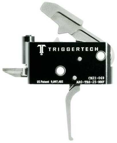 TriggerTech AR15 Adaptable Flat 2 Stage Adjustable Stainless Steel/Black