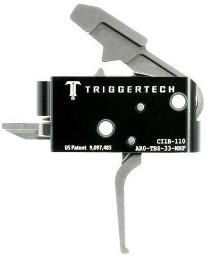 TriggerTech AR15 Competitive Flat 2 Stage Stainless Steel/Black