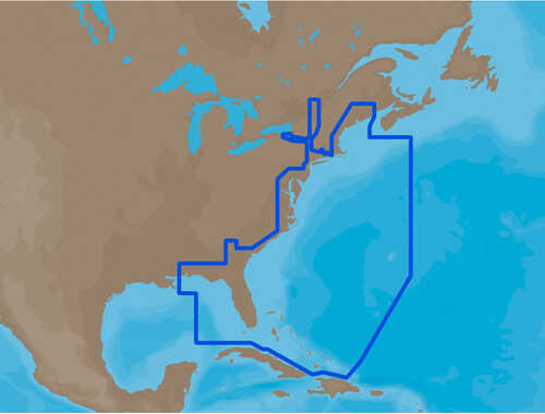 C-MAP MAX NA-M022 - U.S. East Coast & The Bahamas - SD&trade; Card