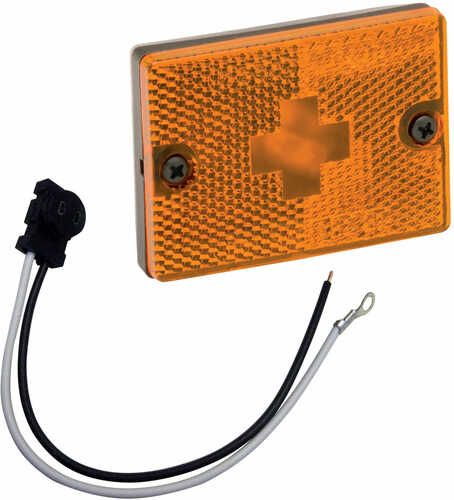 Wesbar Sidemarker Clearance Light w/18" Pigtail - Amber