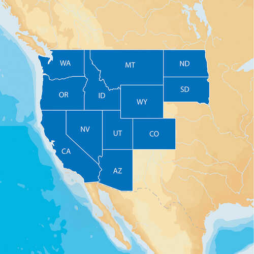 Navionics HotMaps Platinum Lake Maps - West - microSD&trade;/SD&trade;