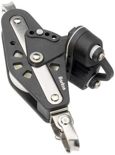 Barton Marine Size 4 - Fiddle - Swivel, Becket & Cam Cleat Block