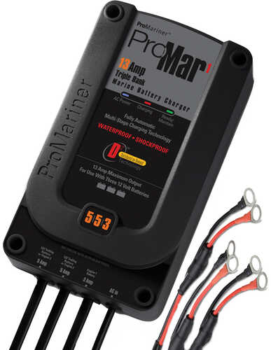 ProMariner 1 5/5/3 13-Amp 3-Bank Charger