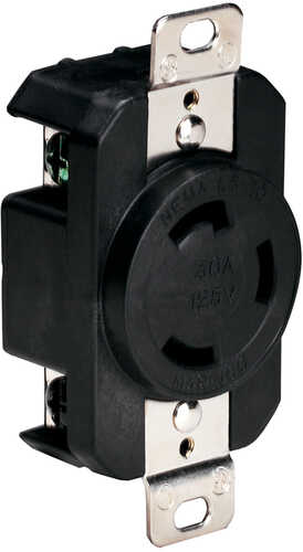 Marinco 305CRRB 125V 30Amp Locking Receptacle - Black