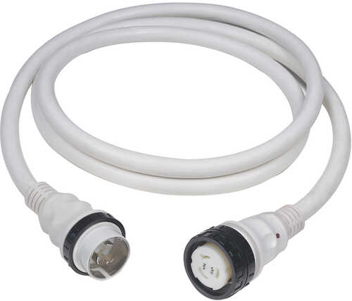 Marinco 50A 125V Shore Power Cable - White